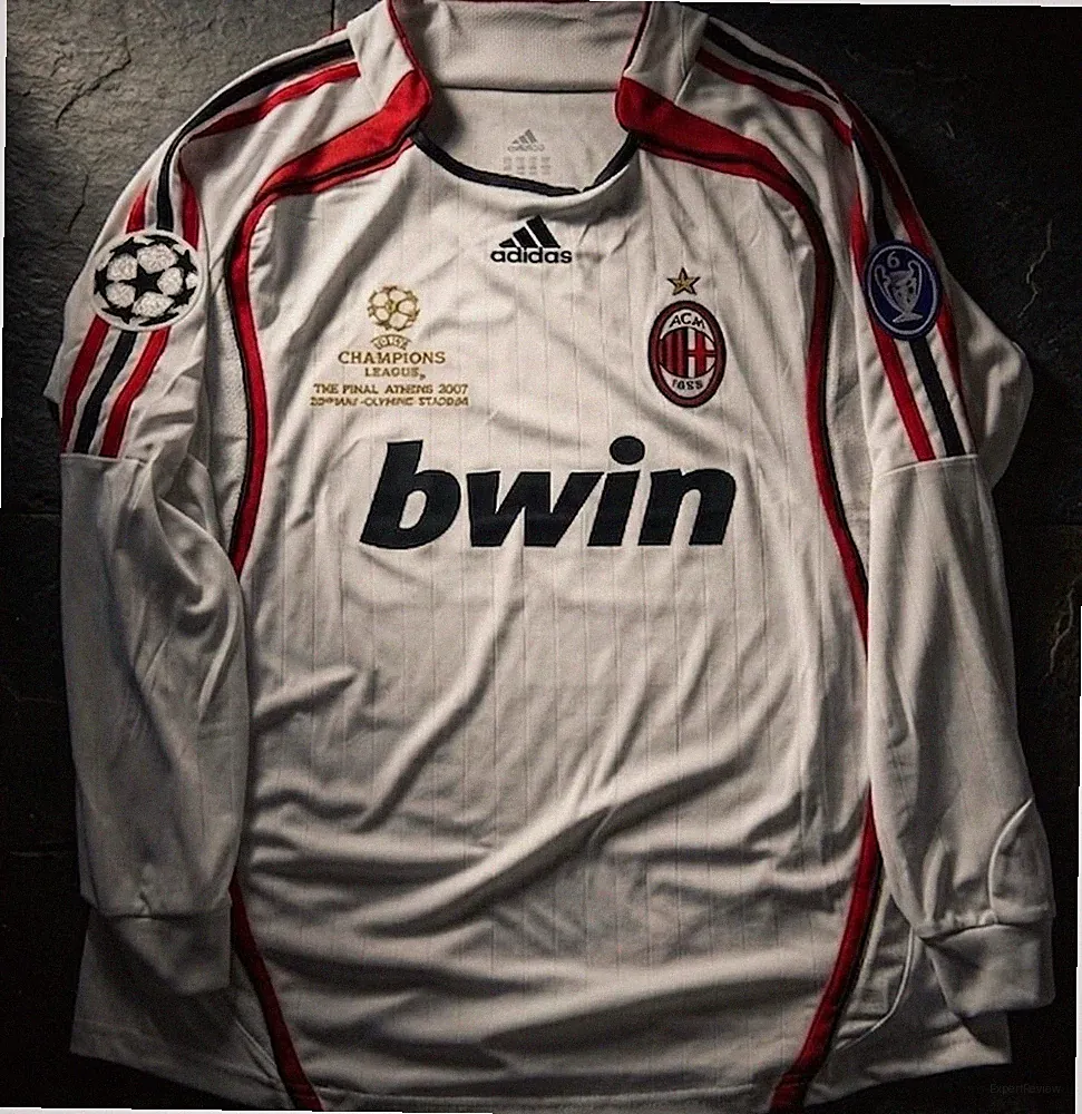 AC Milan 2006-2007 Kaka #22 White Away Long Sleeve Final Soccer Jersey