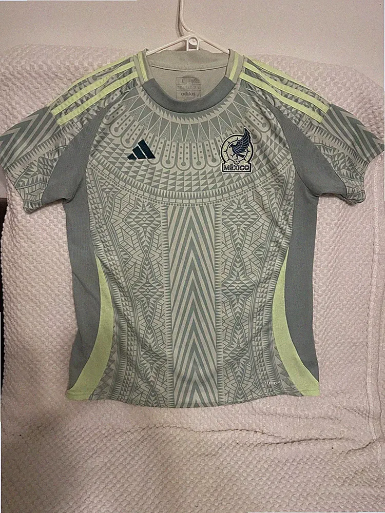 Addidas Mexico Away Green Soccer Jersey - Size L