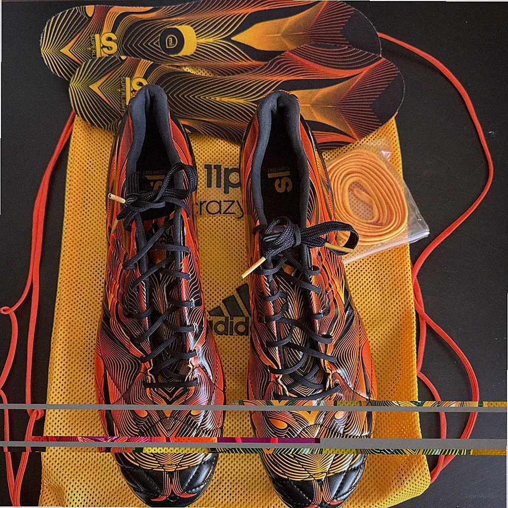 Adidas 11Pro Crazy light FG M17740 Elite Orange Cleats w/bag & insole size 12