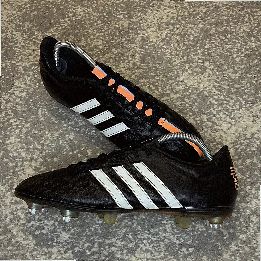 Adidas 11Pro SG Elite B26890 Black Leather Soccer Cleats Men’s US 10