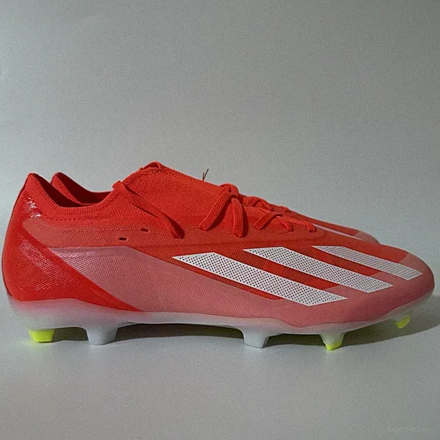 adidas $150 Mens 10.5 X CRAZYFAST PRO FIRM GROUND CLEATS Solar Red/Yellow IG0600