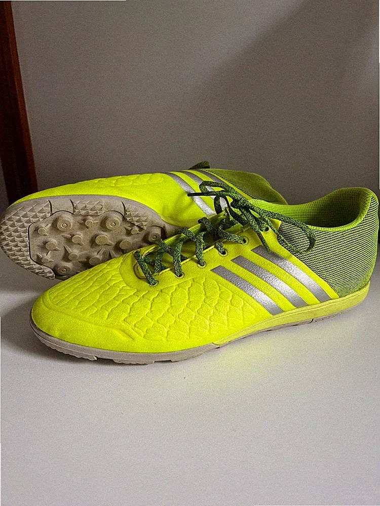 Adidas Ace 15.2 TF Turf Soccer Shoes Men's US 12 Solar Yellow Silver B27127