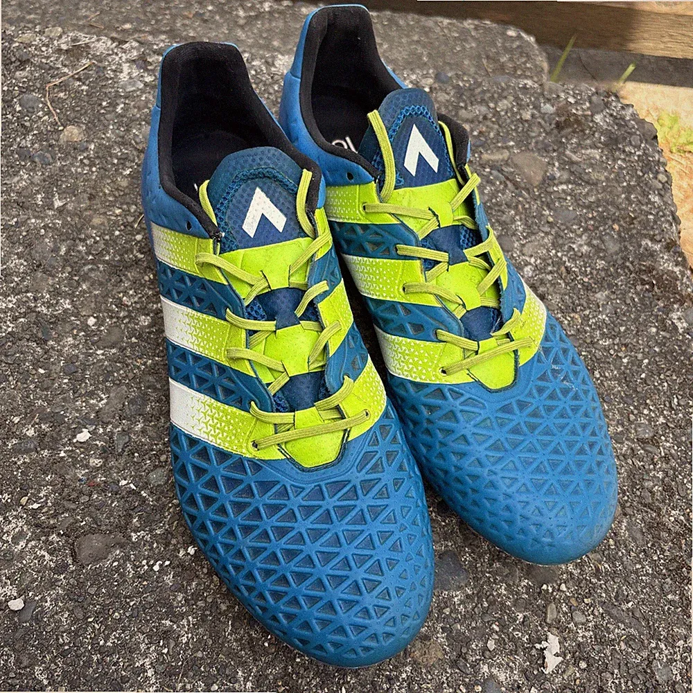 Adidas ACE 16.1 FG/AG Blue Green Size 12