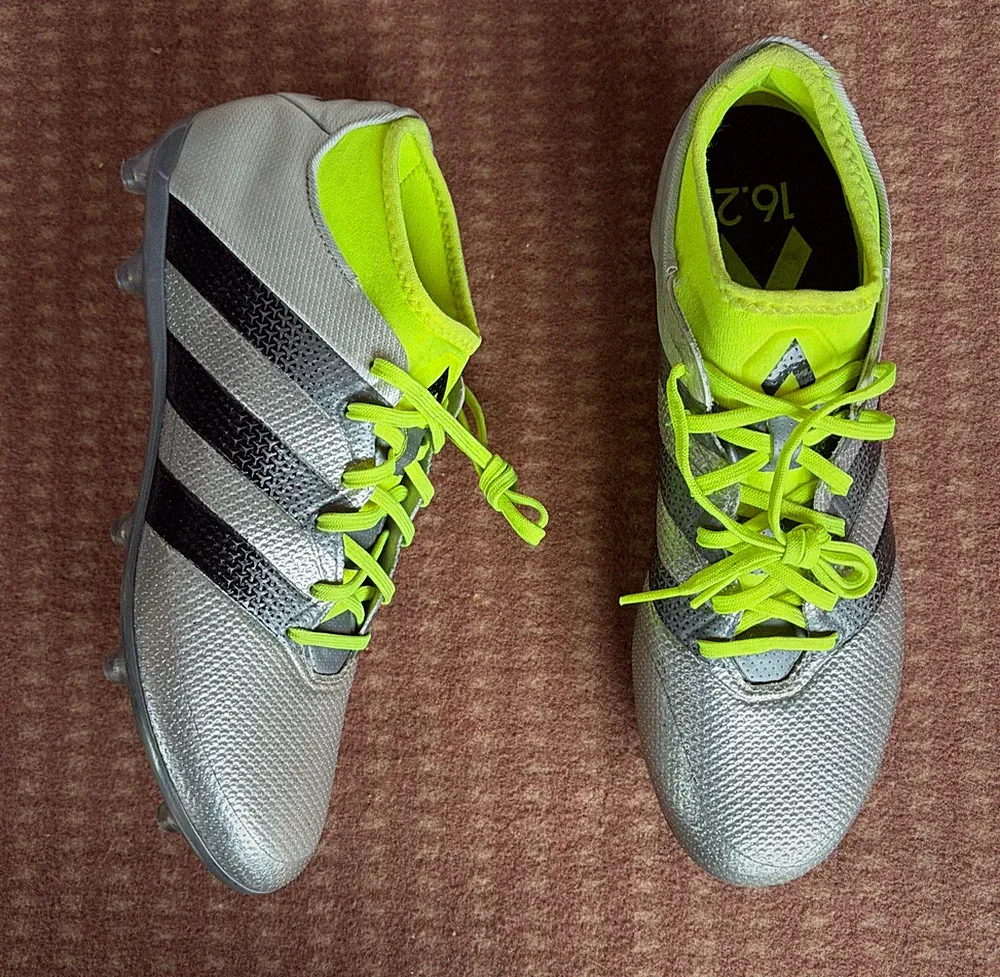 ADIDAS Ace 16.2 FG Soccer Cleats US Size 9 Silver