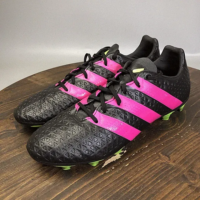 Adidas Ace 16.4 FxG J Shoes Mens Size 13 Black Pink Ground Soccer Cleats AF4978