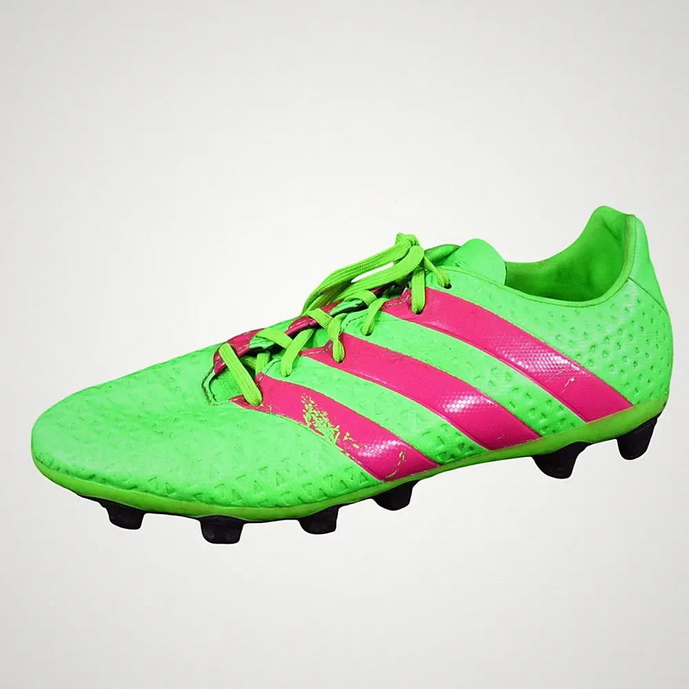Adidas Ace 16.4 FxG Mens Soccer Cleats Size 8 Athletic Solar Green Pink AF4977