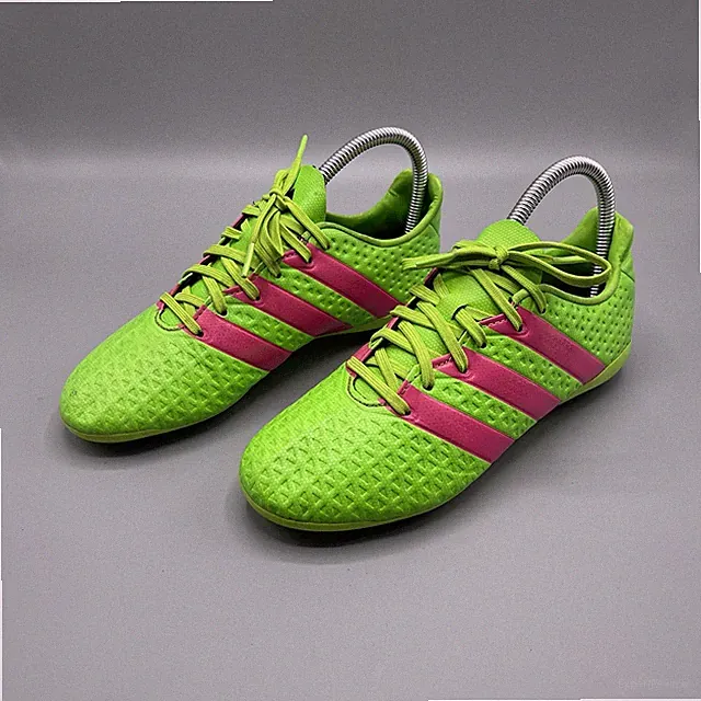 Adidas Ace 16.4 FXG Soccer Cleats Green Pink AF5034 Kids Junior Youth Sports 4.5