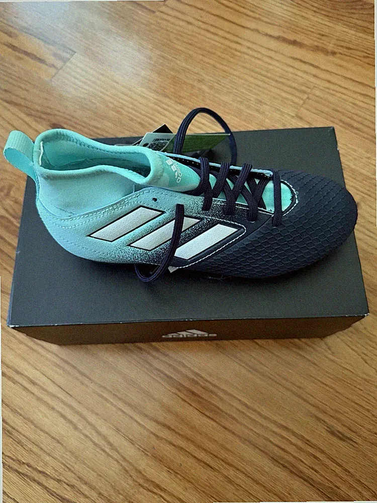 Adidas Ace 17.3 Male Junior Soccer Cleats Energy Aqua Legend Ink Blue 12.5 K