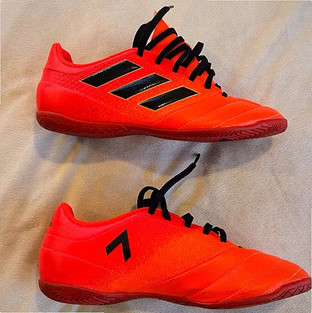Adidas ACE 17.4 IN Indoor Soccer Shoes 6.5 Orange Red Black S77101 Futbol Futsal