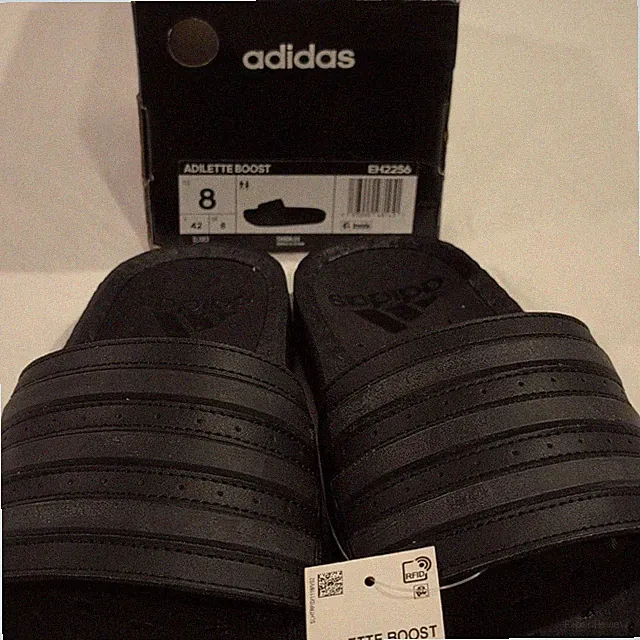 Adidas Adilette Ultra Boost Unisex Slide Sandal Triple Black EH2256 Men’s Size 8