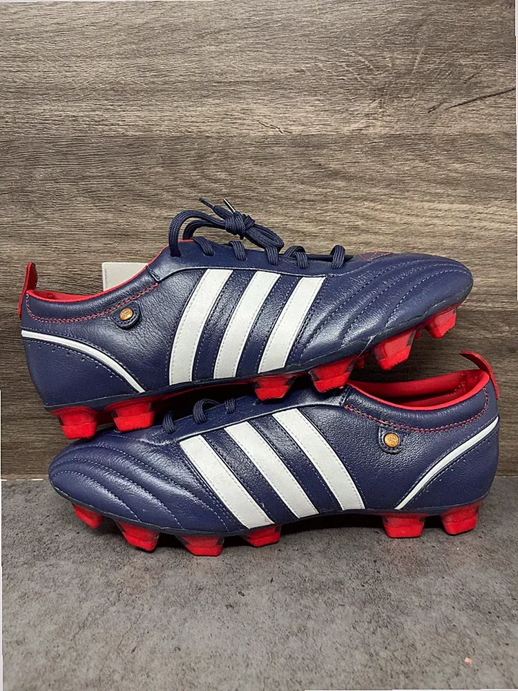 Adidas adiPURE 1 TRX FG W Soccer Cleats Navy White Red Women's Size 9 Leather 01
