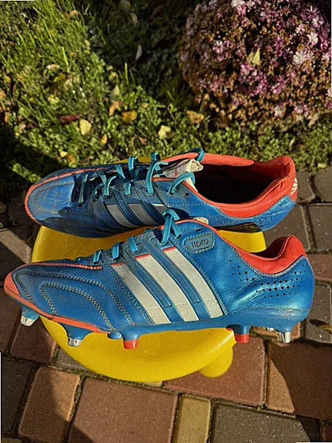 ADIDAS adiPure 11PRO SG G60015 Blue Leather Soccer Cleats Football Size US 12,5