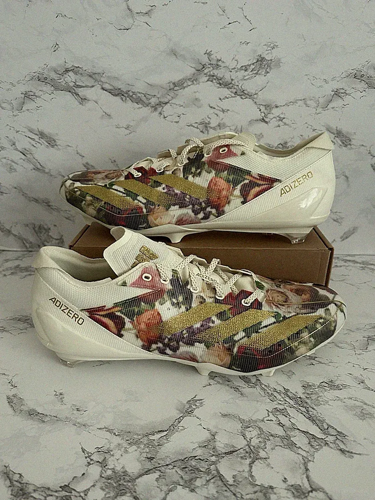 Adidas Adizero Electric Speed Coronation Floral Football Cleats Rare Men Size 15