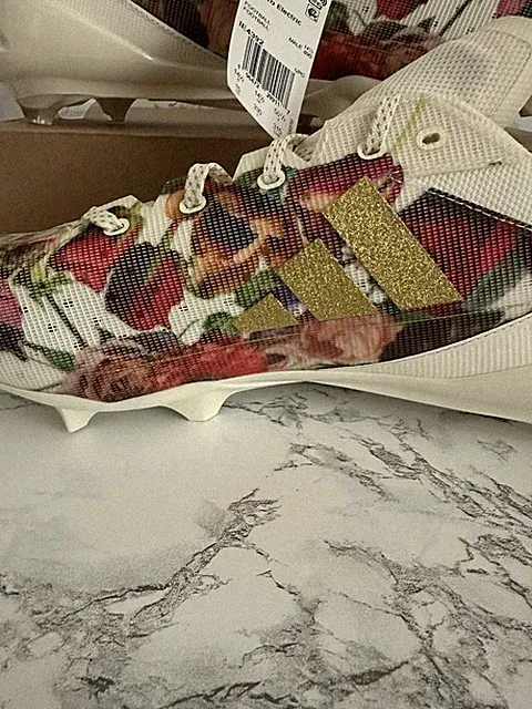 Adidas Adizero Electric Speed Coronation Floral Football Cleats Rare Men Size 16