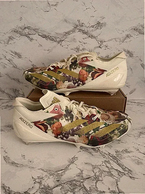 Adidas Adizero Electric Speed Coronation Floral Football Cleats Rare Men Size 17