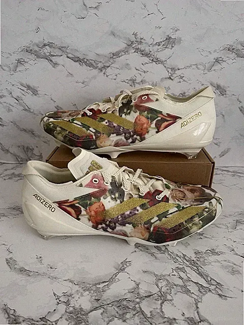 Adidas Adizero Electric Speed Coronation Floral Football Cleats Rare Men Size 18