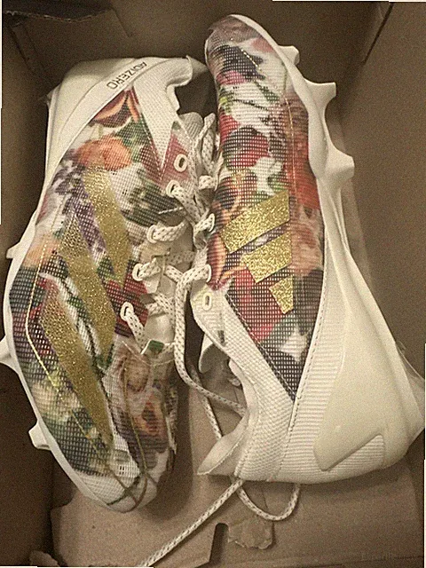 Adidas Adizero Electric Speed Coronation Floral Football Cleats Rare Men Size 7