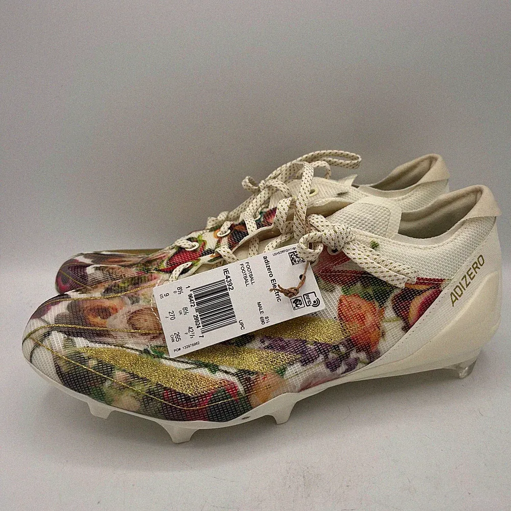 Adidas Adizero Electric Speed Football Cleats Mens Size 9 Coronation Off White
