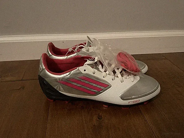 ADIDAS Adizero F30 TRX FG Silver White Pink Soccer Cleats - Women's 8 - New