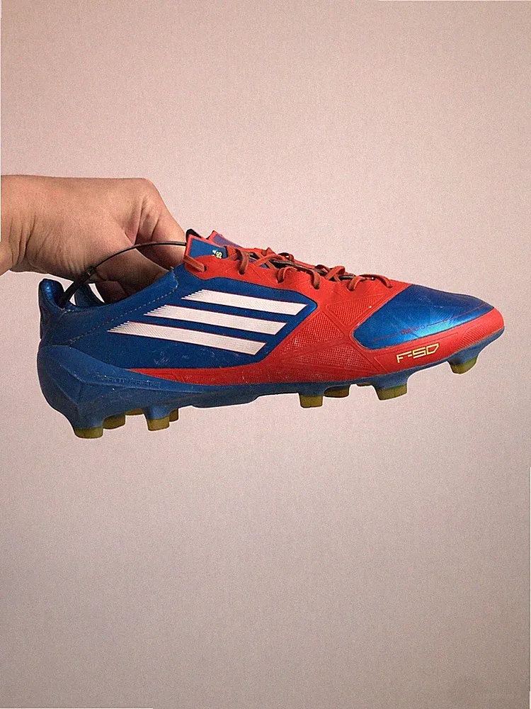 Adidas Adizero F50 Blue Orange Professional Football Soccer Cleats US9 UK8 1/2