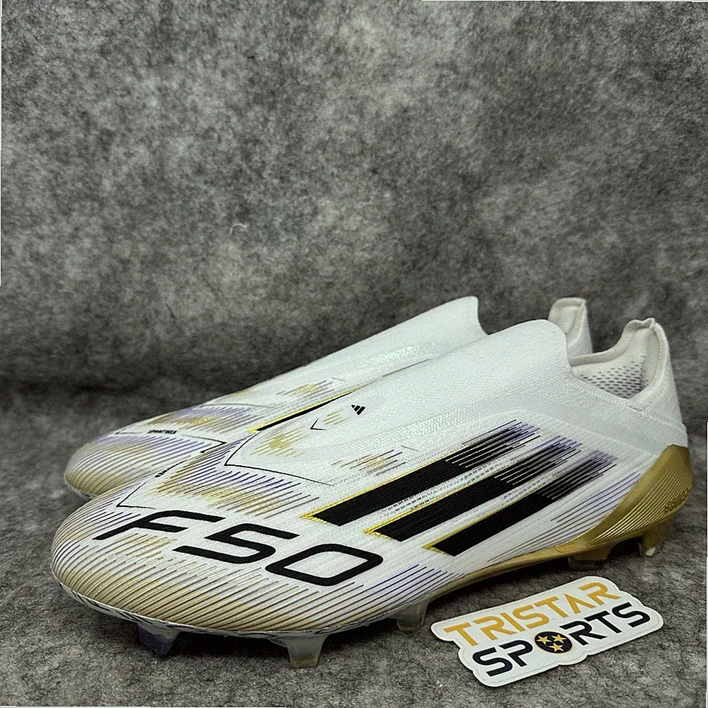 Adidas Adizero F50 Elite LL FG Soccer Cleats Mens 9.5 White Gold Road To Glory