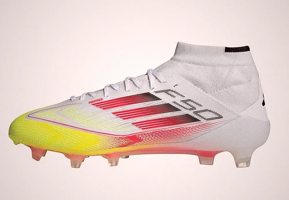 Adidas Adizero F50 Elite Mid FG White Red Soccer Cleats IE1457 Women's Size 8