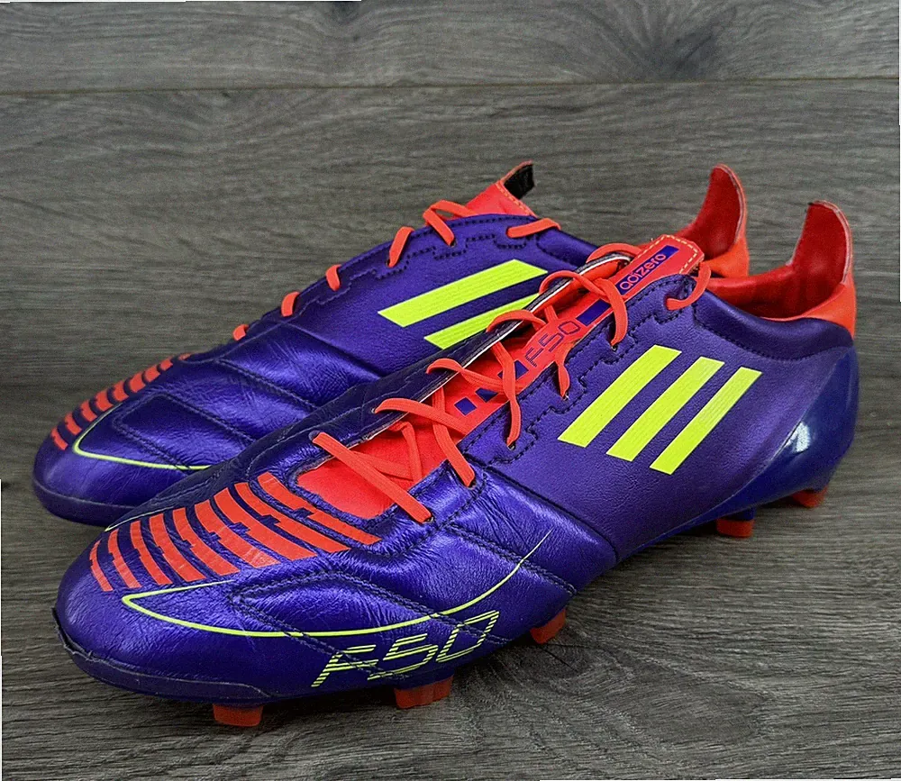 Adidas adizero f50 original FG Soccer Cleats size 12 Purple Leather