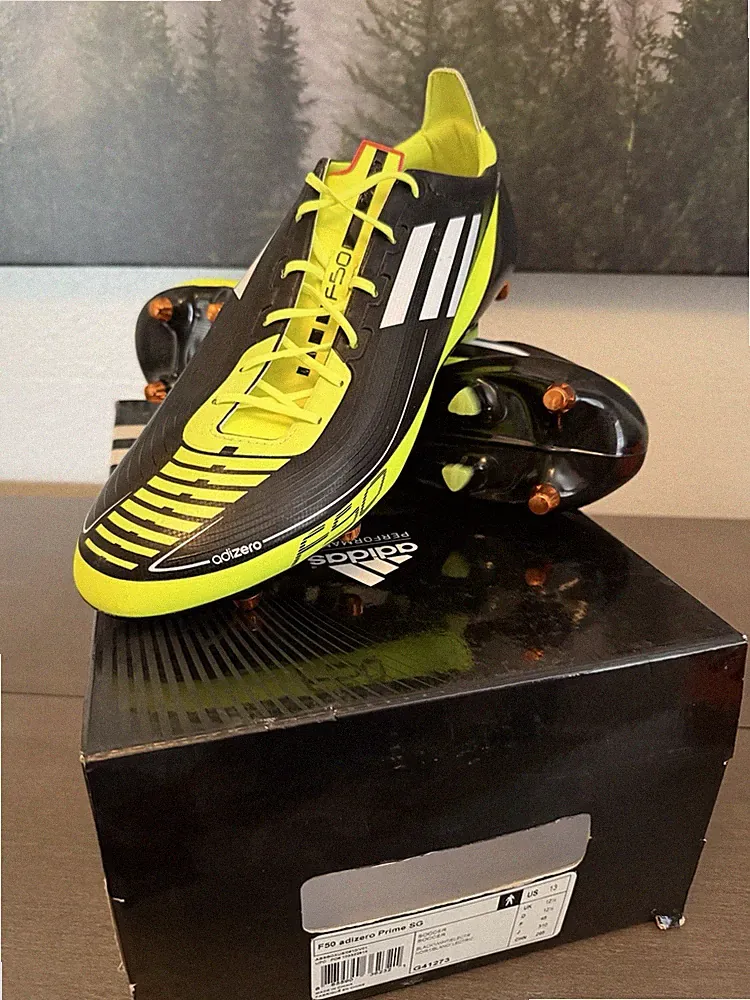 adidas Adizero F50 PRIME Men’s Soft Ground Soccer Cleats Size 13 Black Green