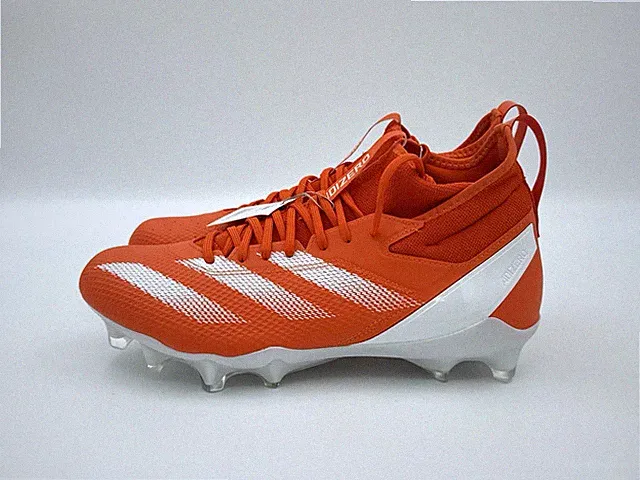 adidas Adizero Impact Men's Size 13.5 Orange White Speed Football Cleats IH7465