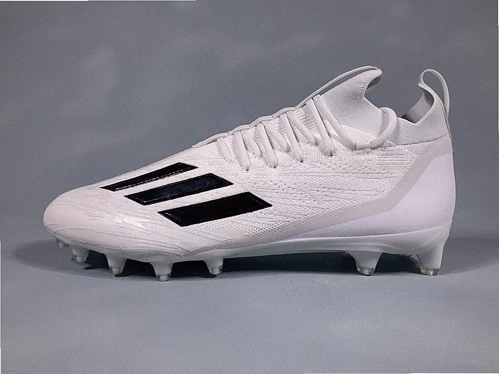 adidas Adizero Primeknit Football Cleats White Black HP8860 Men Size 13.5