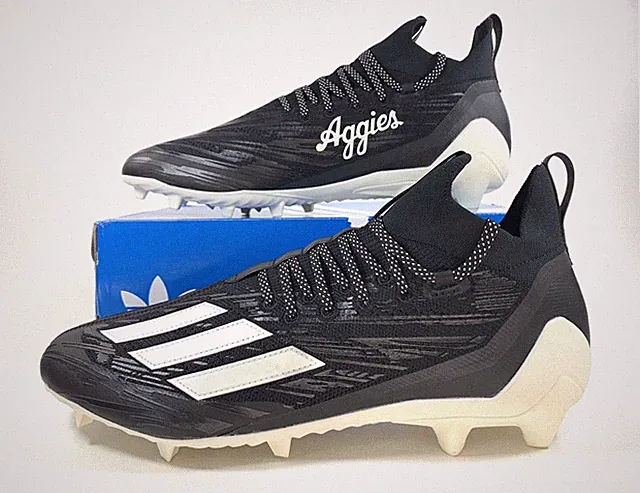 adidas Adizero Primeknit Texas A&M Aggies Black Football Cleats HQ6394 Men's 15