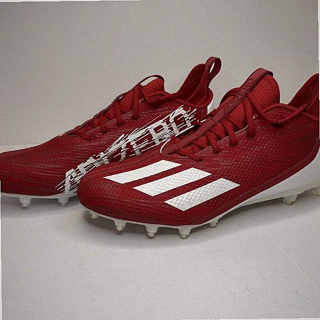 Adidas Adizero Scorch Football Cleats Men's 12.5 Red White GW5070 Brand New