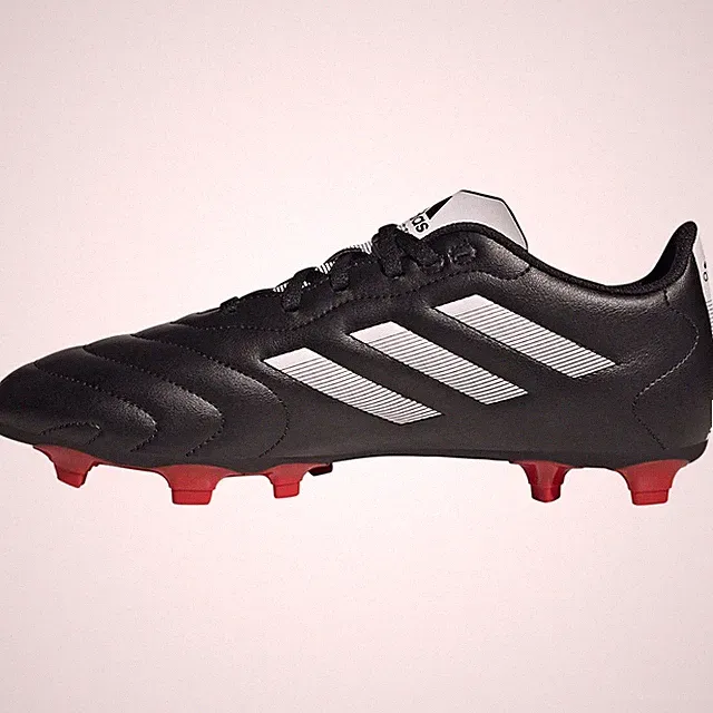 adidas Adult Goletto VIII Firm Ground Soccer Shoe - Black/White/Red