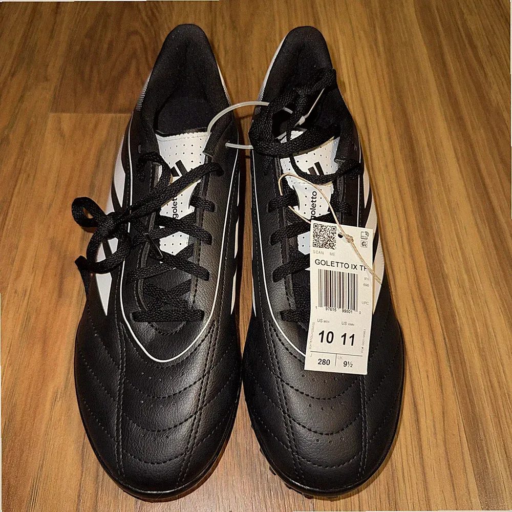 adidas Adult's Goletto IX Turf Soccer Cleats - US:M 10/W: 11 Black, K2(B704T)