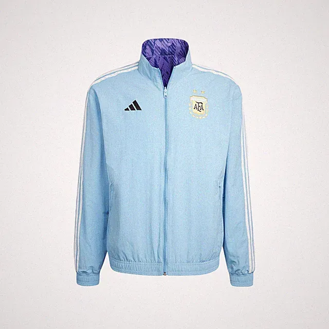 Adidas Argentina Jacket Sports Soccer Light Blue Purple Asian Size HF3948