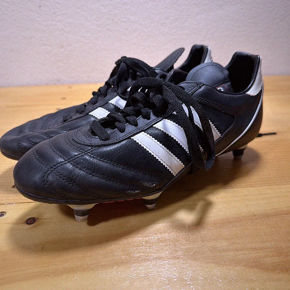 ADIDAS Beckenbauer Soccer Cleats Men's Black Leather - US 8