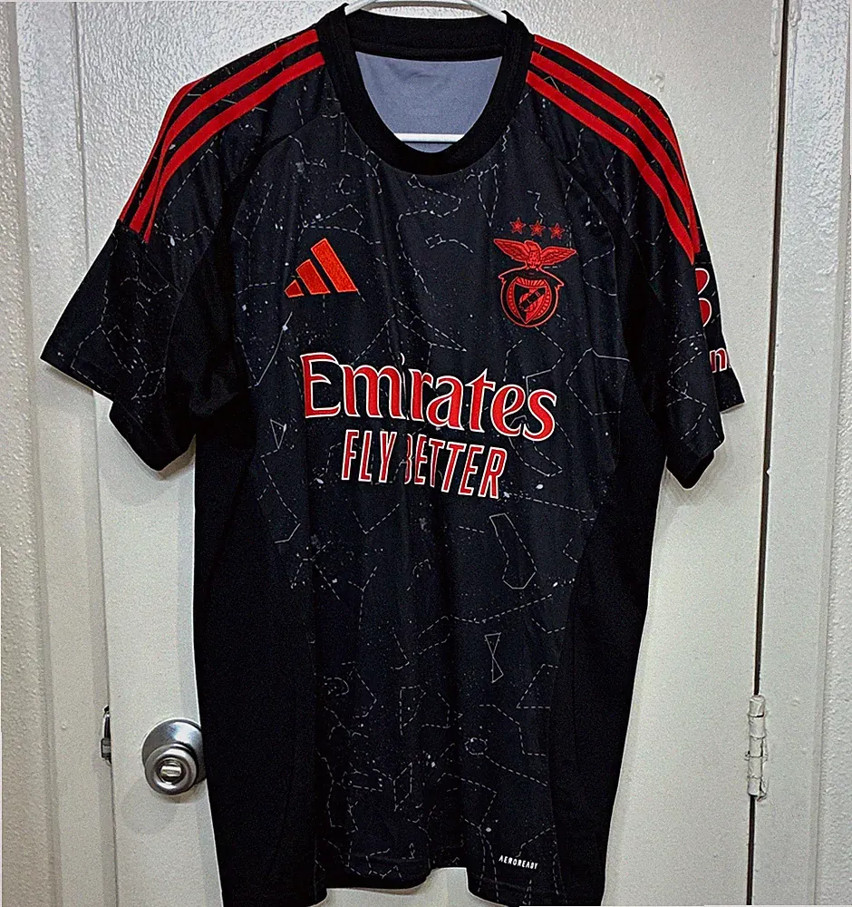 adidas Benfica Customized Frankyy #4 Black/Red Soccer Jersey Unisex Adult Size L