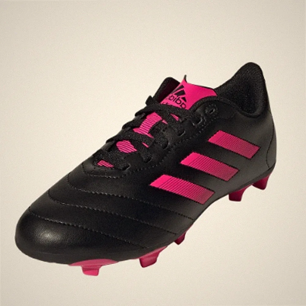 Adidas Big Kids Goletto VIII Firm Ground Soccer Cleats Size 4.5 Black Pink NWOB