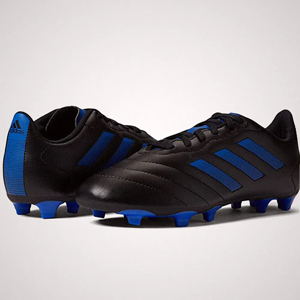 Adidas Big Kids Goletto VIII Firm Ground Soccer Cleats Size 6 Y Black Blue NWOB
