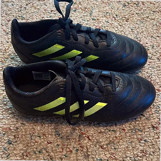 Adidas Black and Yellow Soccer Cleats