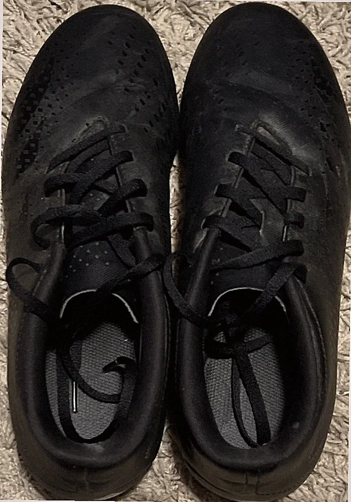 Adidas Black Outdoor Soccer Cleats Rubber Lace Up Low Top Synthetic SGC753002