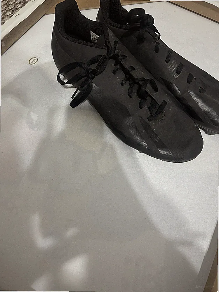 adidas Black Soccer Cleats Rubber Lace Up Low Top Synthetic SGC753002 Men