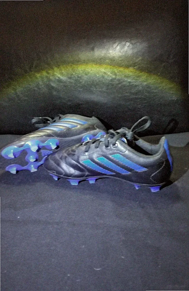 adidas Black Soccer Cleats with Blue Accents Youth Soccer Footwear for Boys