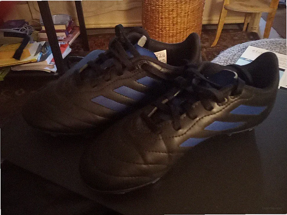 Adidas Blue/Black Goletto VII FG Junior Lace Up Soccer Cleats Boys Size 3 Gx6906