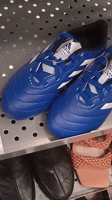adidas Blue Youth Soccer Cleats Youth Size Soccer Footwear for Kids Boys Girls