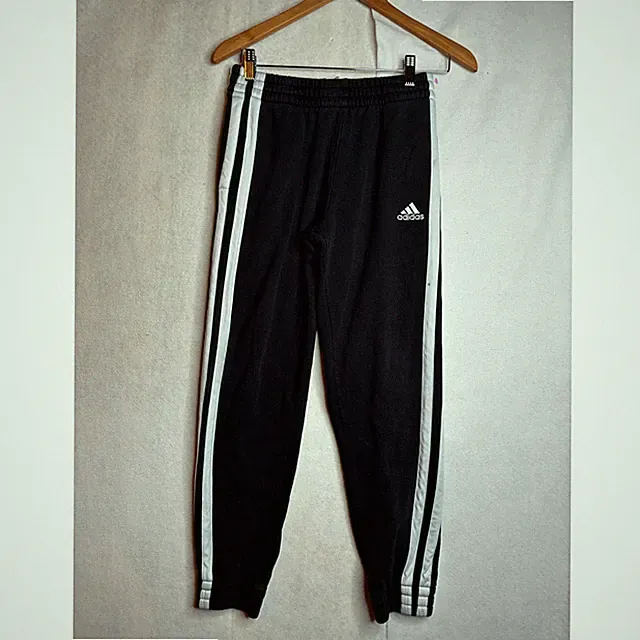 Adidas Boys Black 3-Stripe Fleece Jogger Sweatpants Size Large 14-16