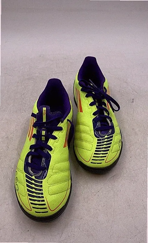 Adidas Boys F5 TRX TF G40331 Green Round Toe Lace-Up Soccer Cleats Size 5