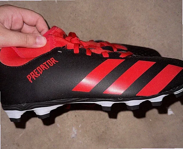 Adidas Boys Predator 20.4 S FXG EG1843 Black Soccer Cleats Shoes Size 5.5