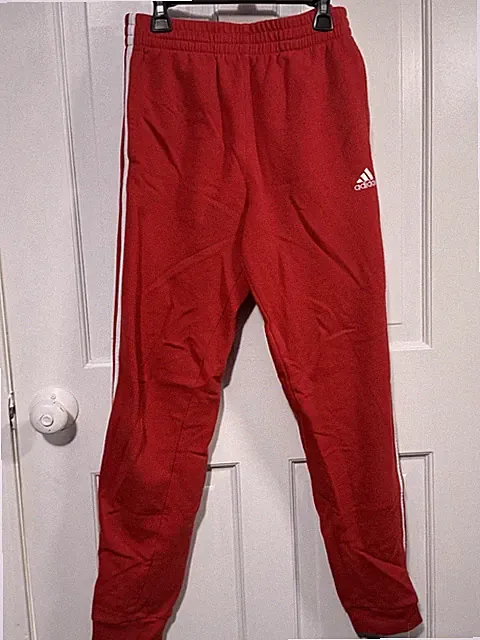 adidas Boys Red Sweatpants Size Large 14-16