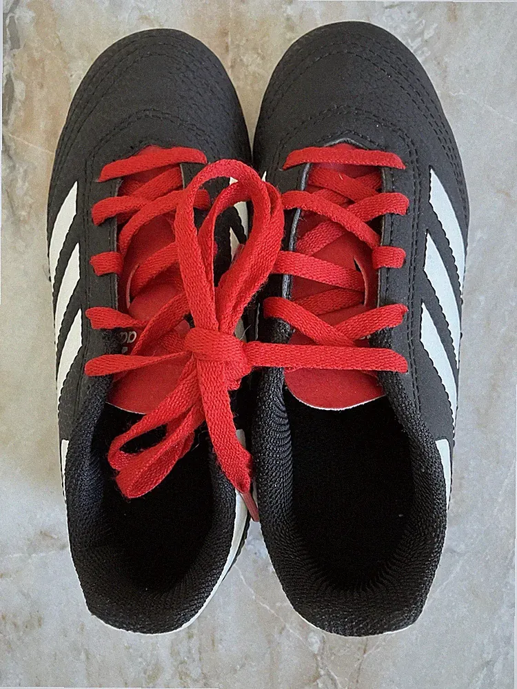 adidas Boys' Soccer Cleats Black White Red US Size 12.5K SGC753002 AR1626367